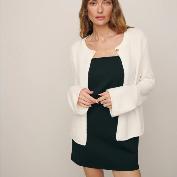 NWOT REFORMATION Liza Cashmere Open Cardigan - Picture 6 of 8